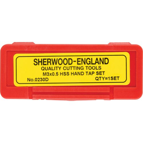 Sherwood. 3.0X0.50MM EGYENES HORNYÚ HSS KÉZI MENETFÚRÓ KÉSZLET