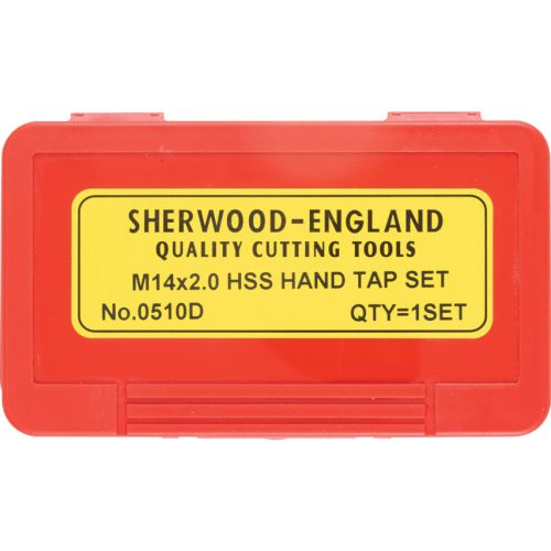 Sherwood. 14X2.00MM EGYENES HORNYÚ HSS KÉZI MENETFÚRÓ KÉSZLET