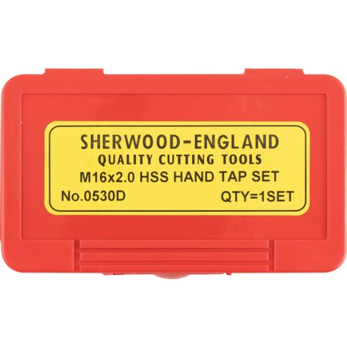 Sherwood. 16X2.00MM EGYENES HORNYÚ HSS KÉZI MENETFÚRÓ KÉSZLET