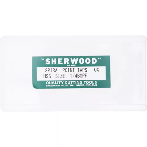Sherwood. 1/4"X19 BSPF EGYENES HORNYÚ HSS GÉPI MENETFÚRÓ