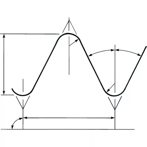 Sherwood. 1/2"X14 BSPF EGYENES HORNYÚ HSS GÉPI MENETFÚRÓ