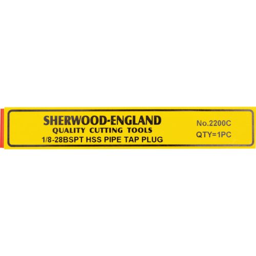 Sherwood. 1/8"X28 BSPT EGYENES HORNYÚ HSS KÉZI KÉSZREVÁGÓ MENETFÚRÓ