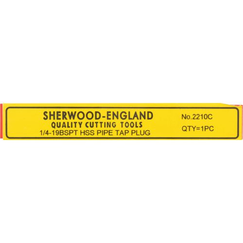 Sherwood. 1/4"X19 BSPT EGYENES HORNYÚ HSS KÉZI KÉSZREVÁGÓ MENETFÚRÓ