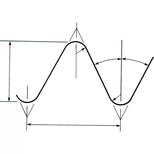 Sherwood. 3/4"X14 BSPFX2" KÖR ALAKÚ HSS MENETMETSZŐ