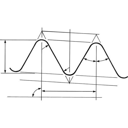 Sherwood. 1/8X28 BSPTX1" KÖR ALAKÚ HSS MENETMETSZŐ