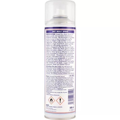 Solent Maintenance. SD1-500B SZÁRAZ MOLIBDÉNSZEMCSÉS SPRAY 500ML