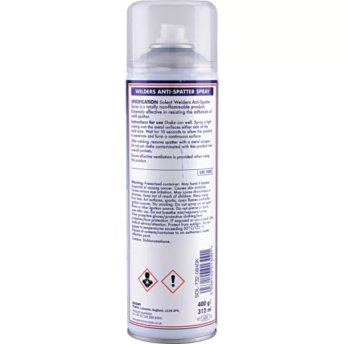 Solent Maintenance. SW1-400C HEGESZTÉSI FRÖCCSENÉS LETAPADÁSGÁTLÓ SPRAY 400 G