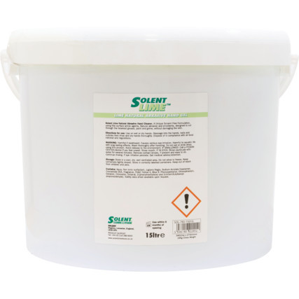 SOLENT ipari szemcsés kézmosógél lime illattal 15 liter