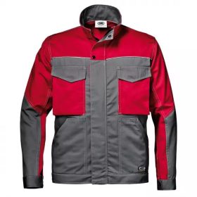 Sir Safety Fusion Massau munkakabát, szürke/piros*