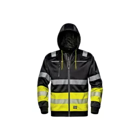   Sir Safety System Hi-Vis Contrast kapucnis melegítőfelső, fekete/sárga