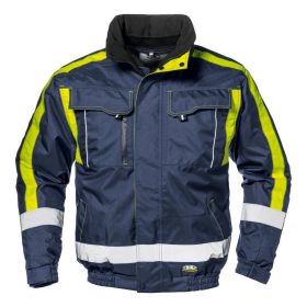Sir Safety Contender 4in1 télikabát, kék/citromsárga