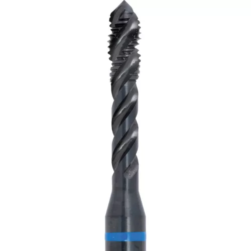 SwissTech. M5X0.8 KÉK GYŰRŰS HSS-EV CSAVART HORNYÚ GÉPI MENETFÚRÓ - OXIDÁLT