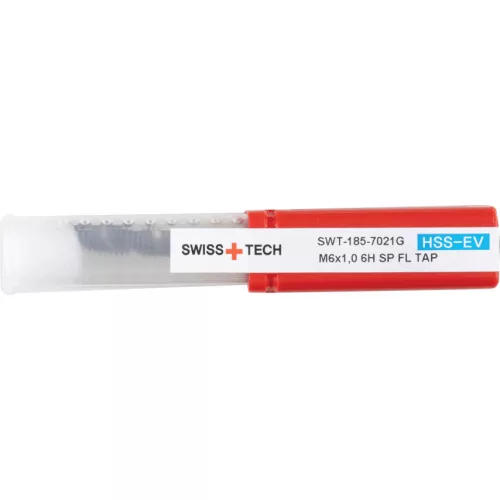 SwissTech. M6X1 ZÖLD GYŰRŰS HSS-EV CSAVART HORNYÚ GÉPI MENETFÚRÓ - NITRIDÁLT