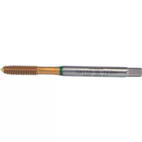 SwissTech. M5X0.8 ZÖLD GYŰRŰS HSS-EV MENETFORMÁZÓ - NITRIDÁLT TIN BEVONATTAL
