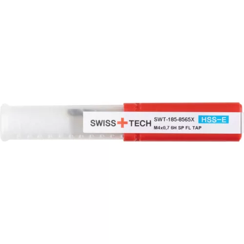 SwissTech. M4X0.7 FEKETE GYŰRŰS HSS-E CSAVART HORNYÚ GÉPI MENETFÚRÓ