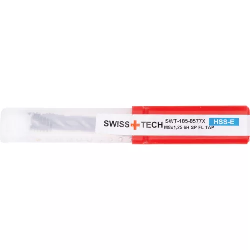 SwissTech. M8X1.25 FEKETE GYŰRŰS HSS-E CSAVART HORNYÚ GÉPI MENETFÚRÓ