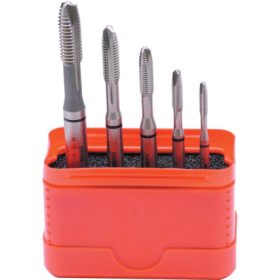   Swisstech M3-M8 FEKETE GYŰRŰS HSS-CO EGYENES HORNYÚ TERELŐÉLES GÉPI MENETFÚRÓ KÉSZLET (5 DB-OS)