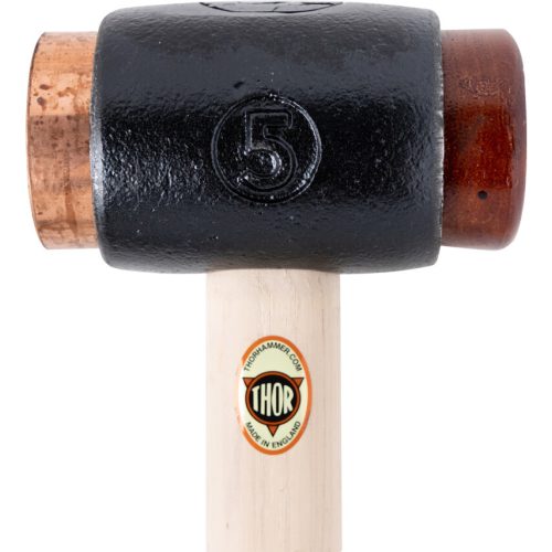 Thor. 03-222 # 5 KALAPÁCS RÉZ/NYERSBŐR BETÉTEKKEL