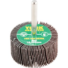 York. 50X25MM AL-OX LAMELLÁS CSAPOS CSISZOLÓKORONGP120-6MM SZÁRRAL